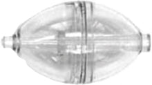 Eagle Claw Clear Spin Float 2In Water Wgtd 2Pk 12Bx
