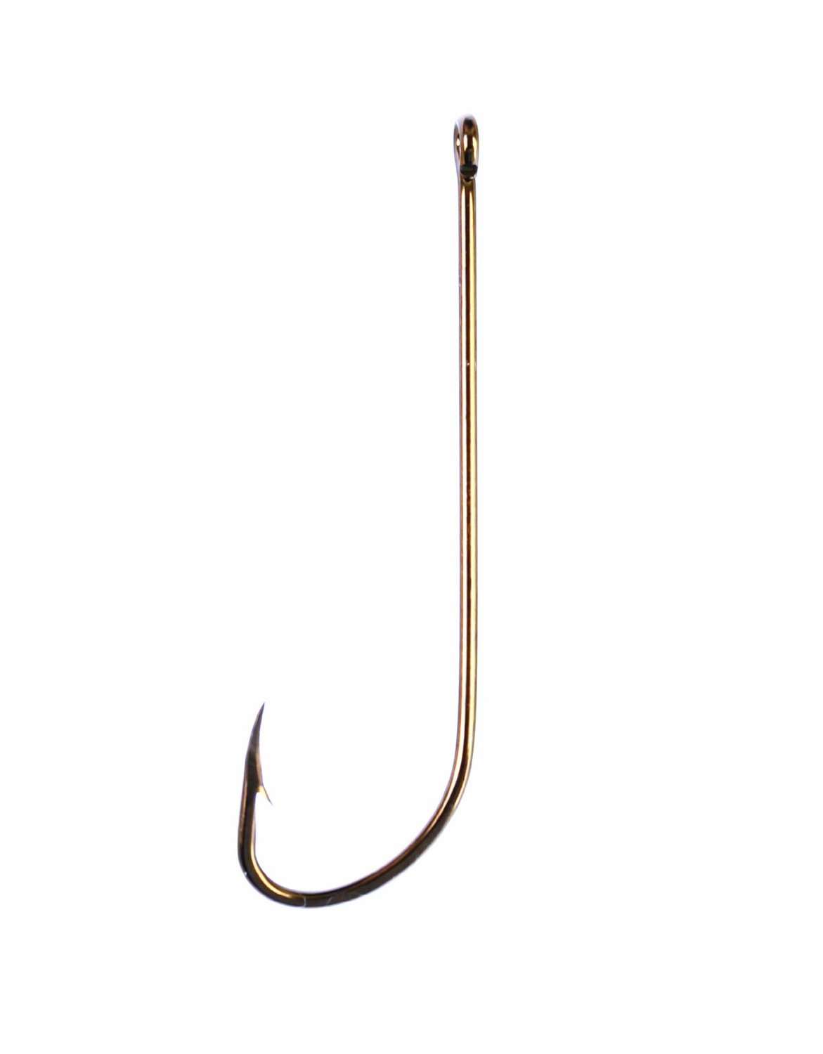Eagle Claw Long Shank Hook Bronze Sz1 10Pk