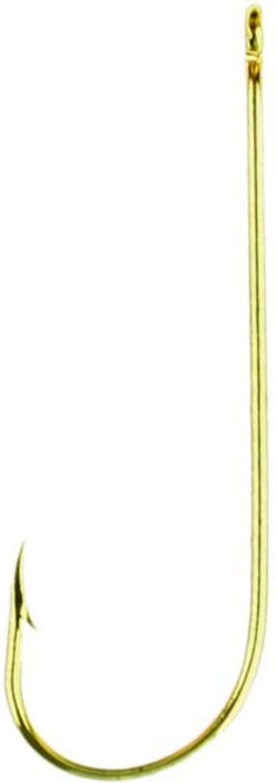 Eagle Claw Aberdeen Hook Gold L-Wire Sz8 10Pk