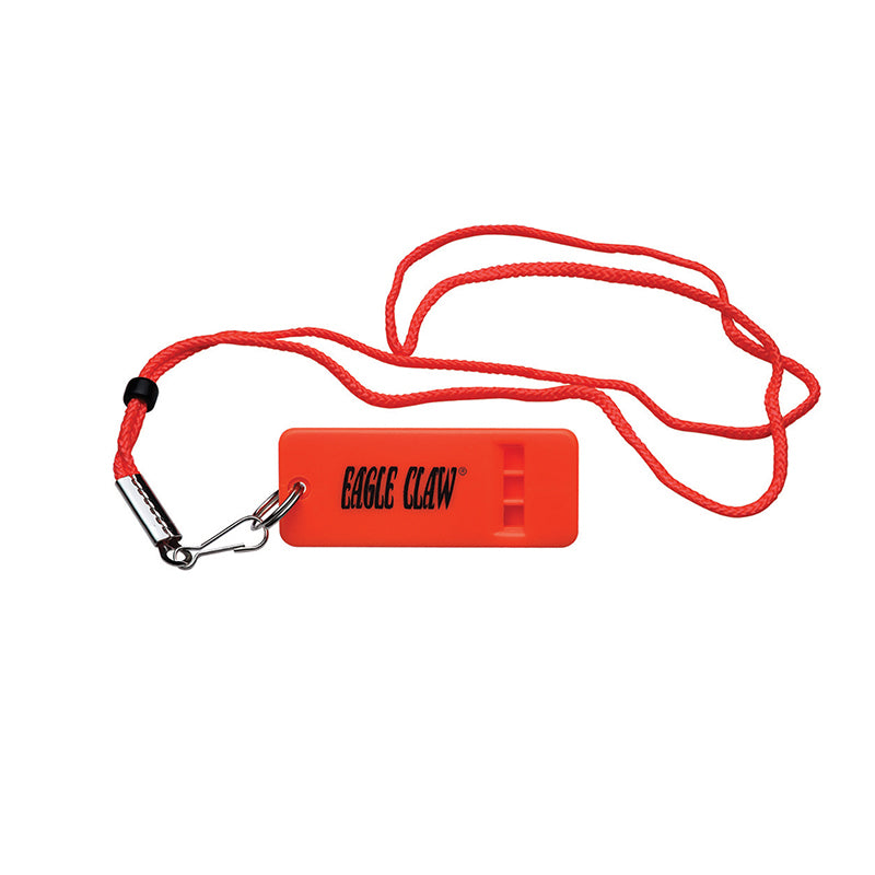Eagle Claw Boat Whistle Fluor Orange With Lanyar