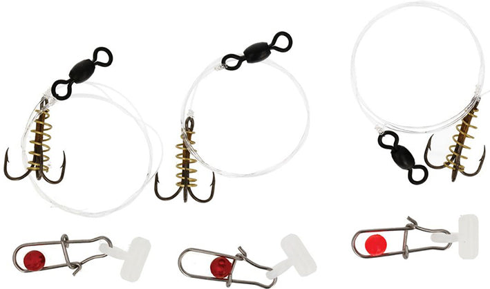 Eagle Claw Catfish Soft Bait Rig Slide Sz4 Treble 3Pk