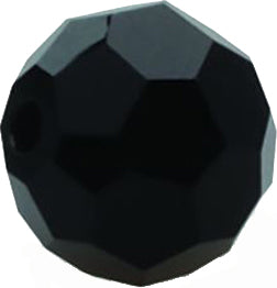 Eagle Claw Lazer Glass Beads Faceted 8Mm Black 20Pk