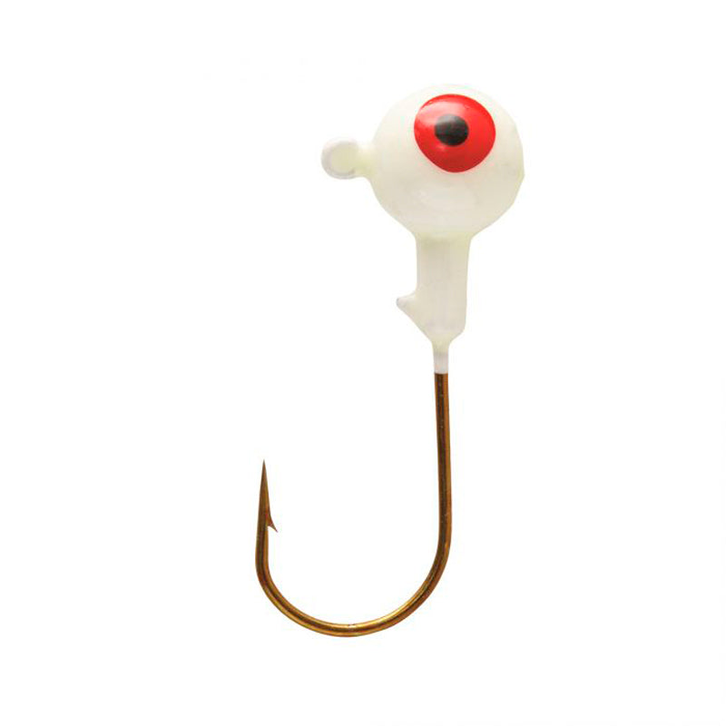 Eagle Claw Ball Jighead Glow 1/8Oz 10Pk