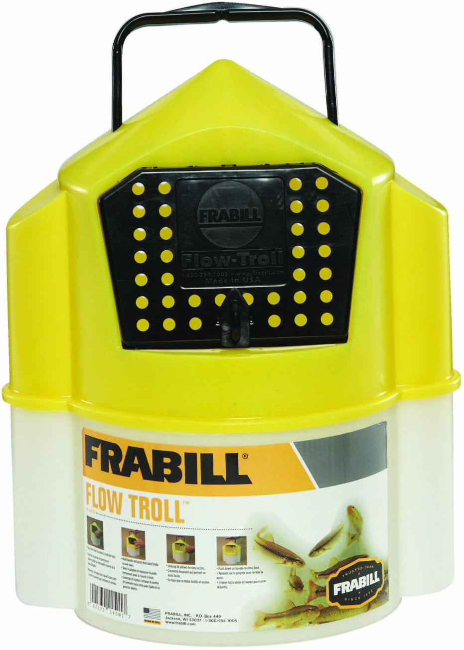 Frabill Magnum Flow Troll Bucket 10Qt Self Locking Lid