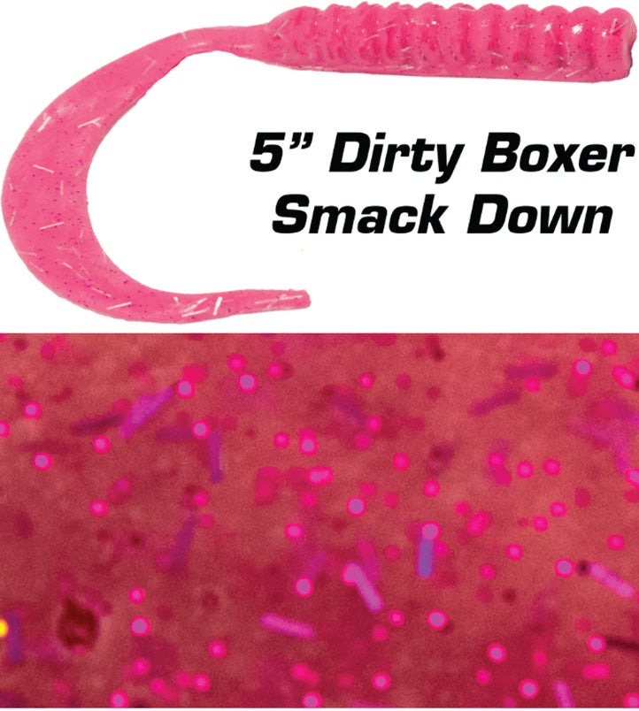 Fishbites Dirty Boxer Curl Tail 5In 6Pk Smack Down
