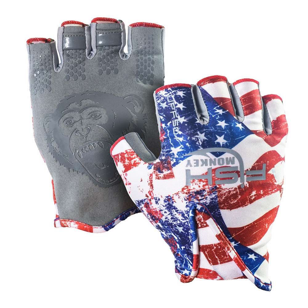 Fish Monkey Stubby Guide Glove Americana Large