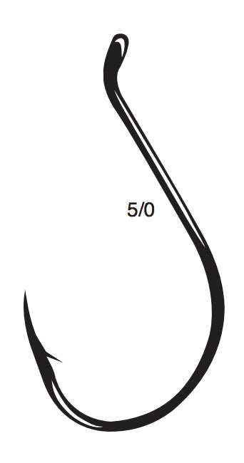 Gamakatsu Octopus Offset Hook Black 5/0 6Pk
