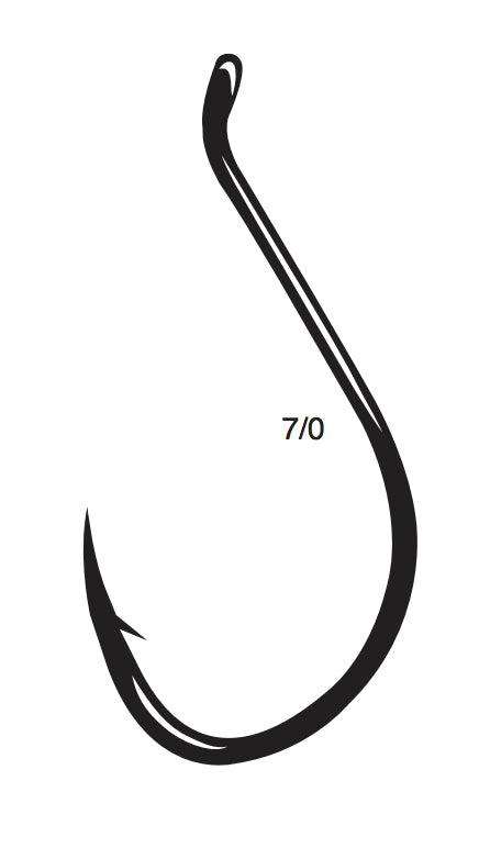 Gamakatsu Octopus Offset Hook Black 7/0 6Pk
