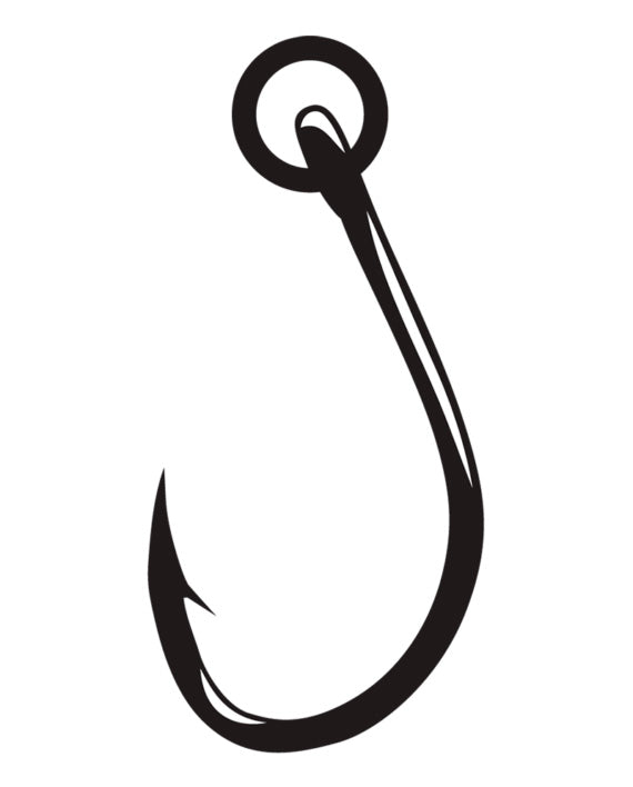 Gamakatsu Live Bait Hook W/Ring Black 1/0 6Pk