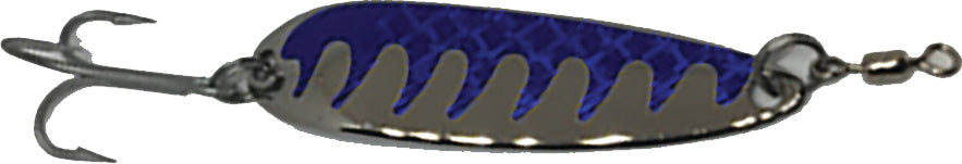 Gator Lures Casting Spoon 2Oz Chrome Blue Tape