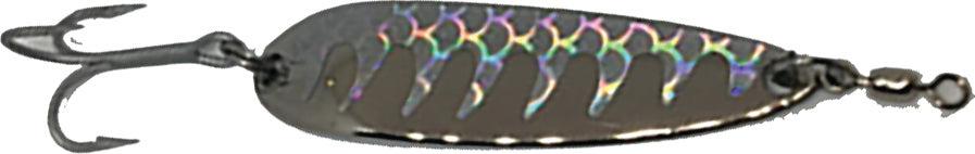 Gator Lures Casting Spoon 2Oz Chrome Silver Tape