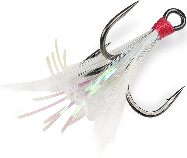 Gamakatsu G-Finesse Dressed Treble Nano Sz6 White/Tined 2Pk