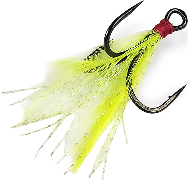 Gamakatsu G-Finesse Dressed Treble Nano Sz2 Chart/Tined 2Pk