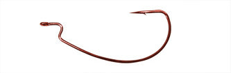 Gamakatsu X-Wide Offset Worm Hook Black Ewg 3/0 25Pk