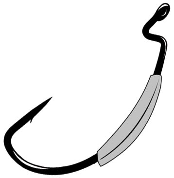Gamakatsu Wghtd Wg Superline Hook W/Spring 4/0 1/16Oz 4Pk