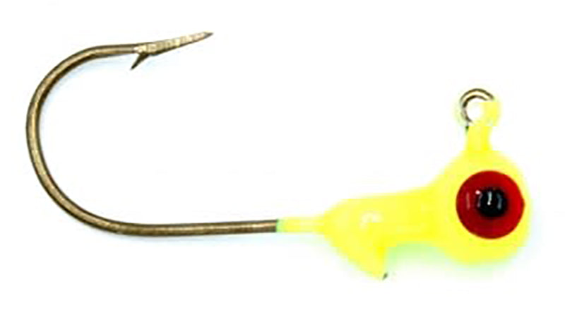 Head Hunter Round Jig Head 1/8Oz 10Pk Chartreuse