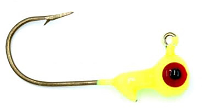 Head Hunter Round Jig Head 1/24Oz 10Pk Chartreuse