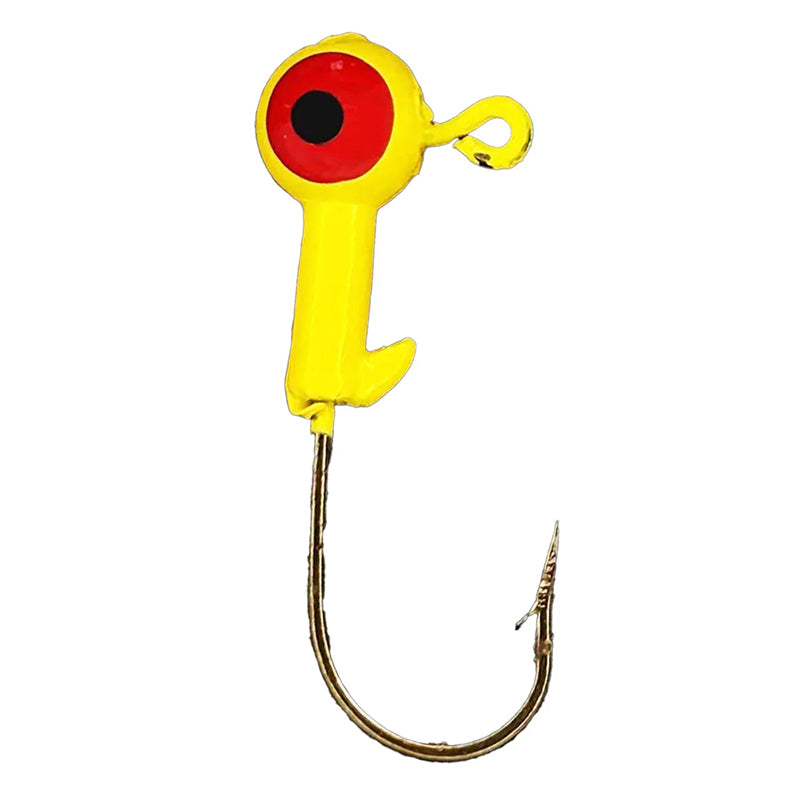 Head Hunter Round Jig Head 1/24Oz 10Pk Yellow