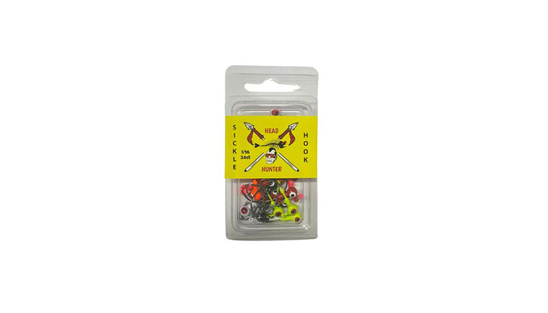 Head Hunter Round Jighead 1/16Oz 24Pc Assort Sickl
