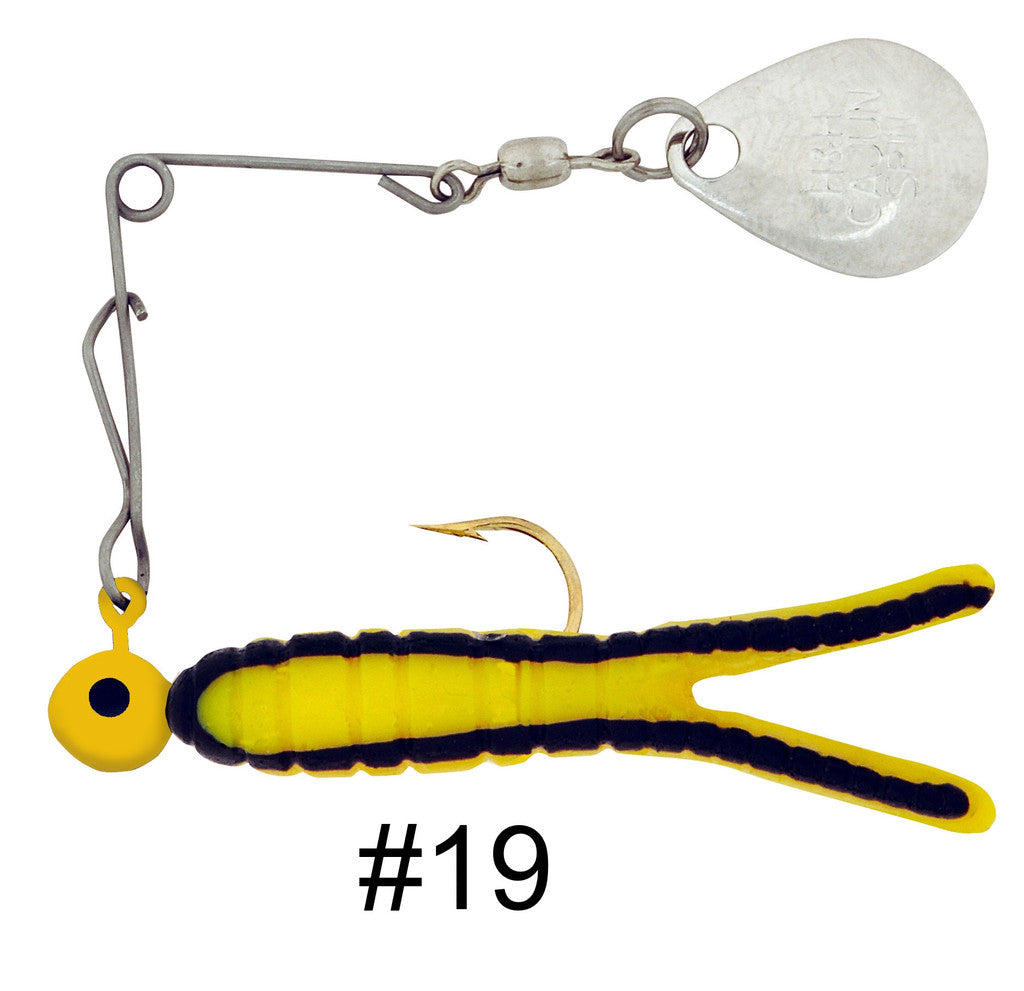 H & H Cajun King Spin-Nickel 1/4Oz Yellow/Blk Str