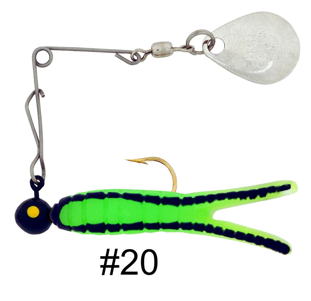 H & H Cajun King Spin-Nickel 1/4Oz Green/Blk Str