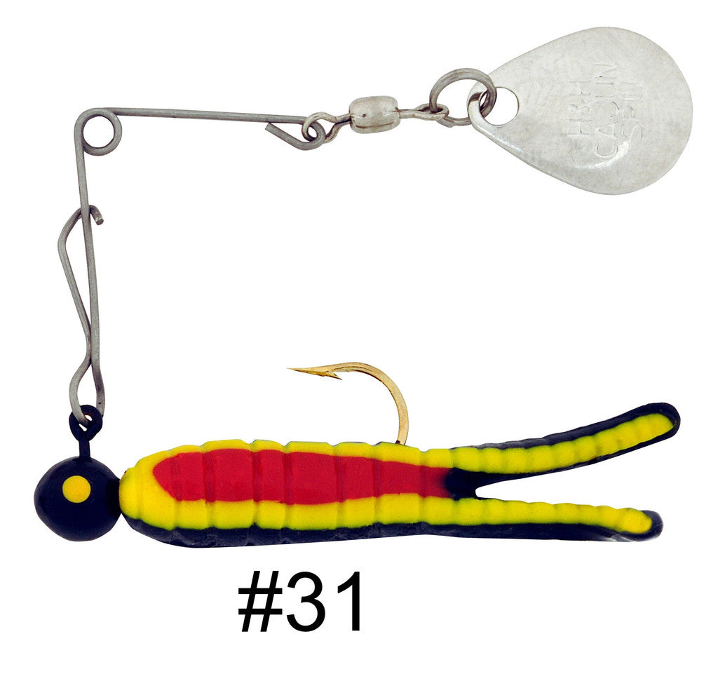 H & H Cajun King Spin-Nickel 1/4Oz Blk/Yel Str/Red