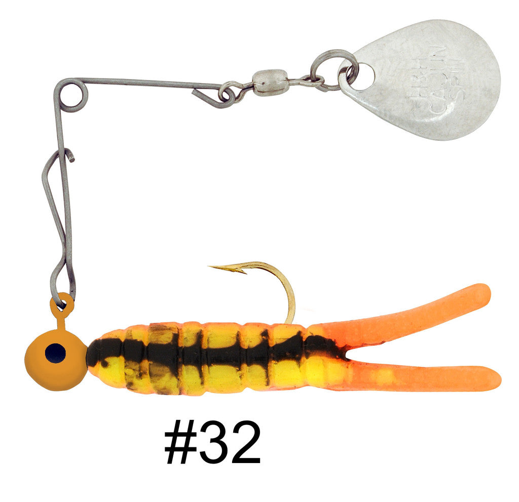 H & H Cajun King Spin-Nickel 1/4Oz Fire Orange Craw