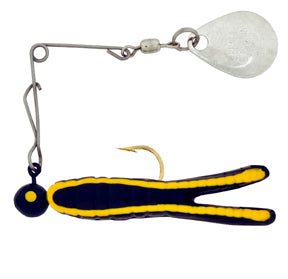 H & H Cajun King Spin-Gold 1/4Oz Black/Yell Str