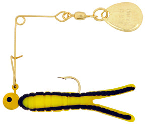 H & H Cajun King Spin-Gold 1/4Oz Yellow/Blk Str
