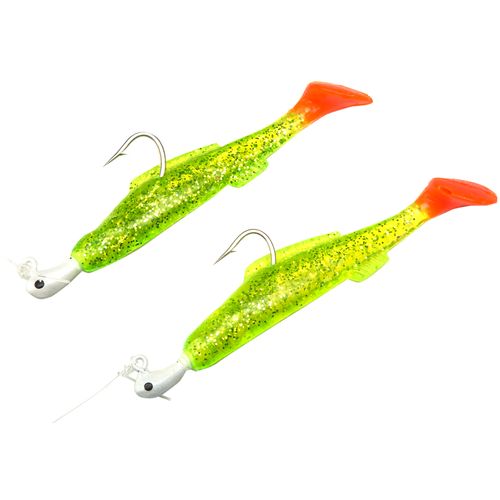 H & H Double Rig Cocahoe Minno 1/4Oz Chart Glit/Fire Tl