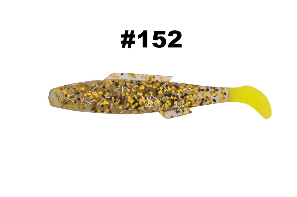 H & H Cocahoe Minnow Tail 3In 10Pk Laguna Glass