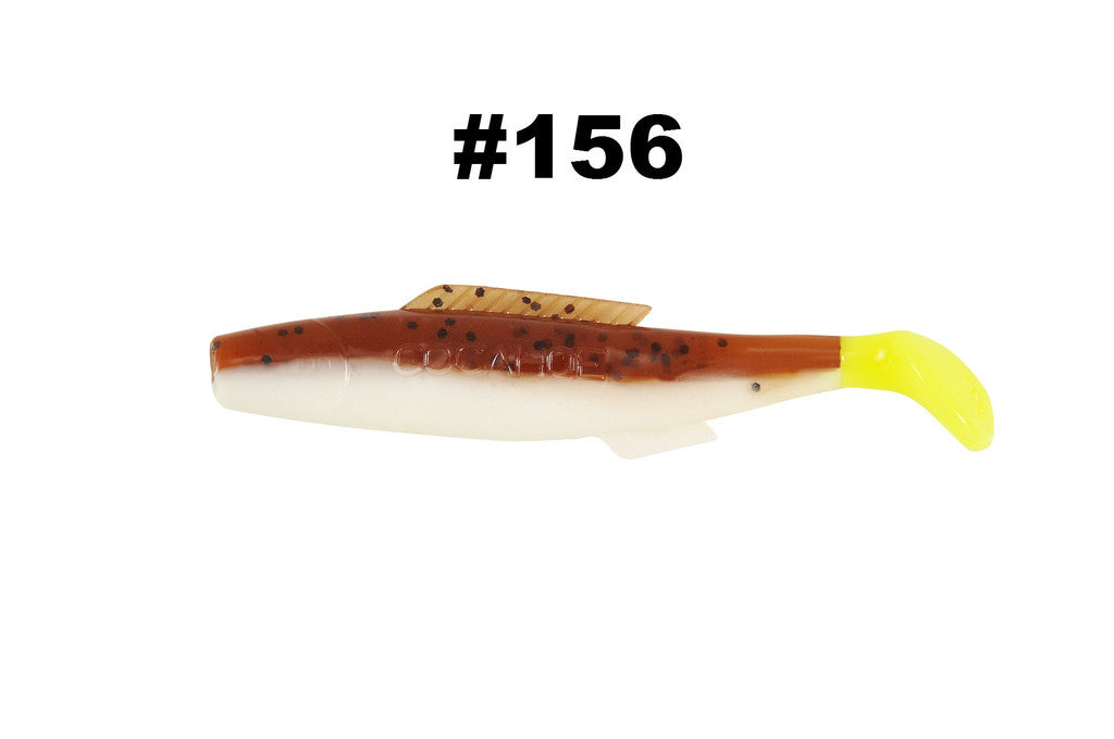 H & H Cocahoe Minnow Tail 3In 10Pk Pump Wht/Chart