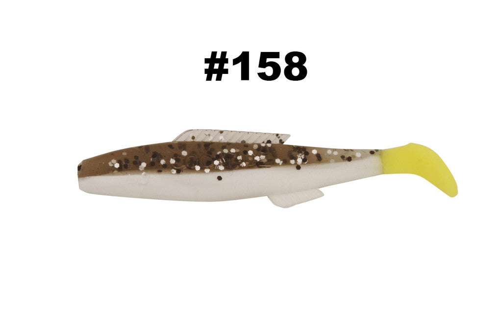 H & H Cocahoe Minnow Tail 3In 10Pk Salt/Pepp/Chart