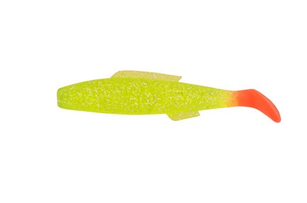 H & H Cocahoe Minnow Tail 3In 10Pk Chart/Fire Tail