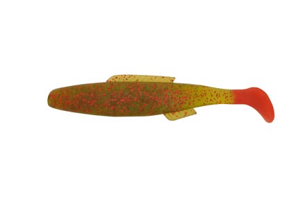 H & H Cocahoe Minnow Tail 3In 10Pk Avoc/Red Glt/Ft