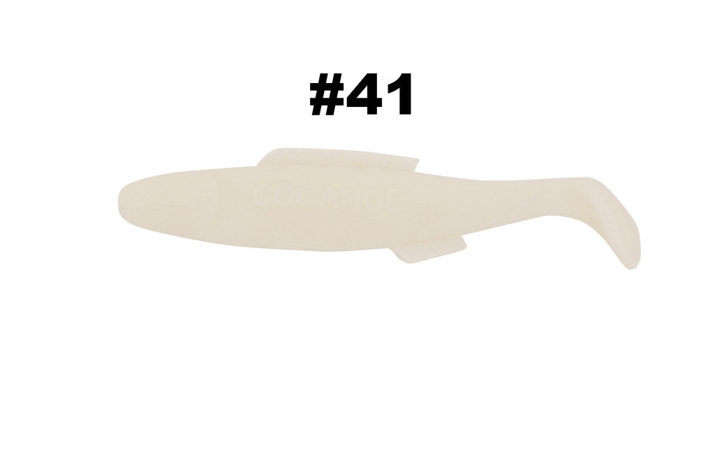 H & H Cocahoe Minnow Tail 3In 10Pk White