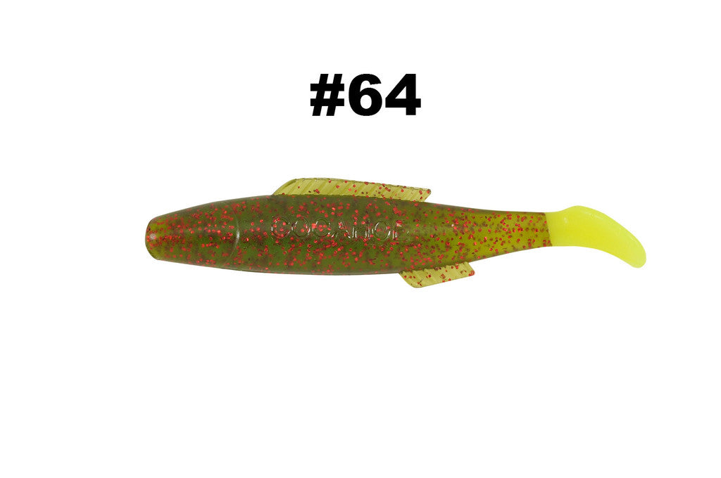 H & H Cocahoe Minnow Tail 3In 10Pk Avoc/Red Glt/Ct