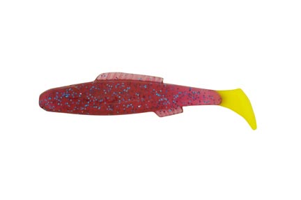 H & H Cocahoe Minnow Tail 3In 10Pk Pur/Blu Glt/Ct