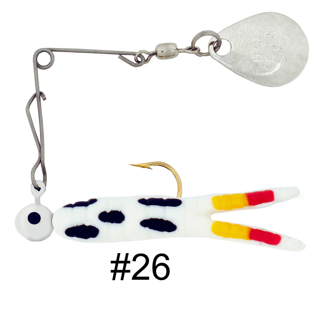 H & H Cajun Spin-Nickel 1/16Oz White Coach Dog