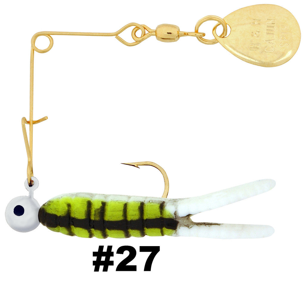H & H Cajun Spin-Gold 1/16Oz Bullfrog