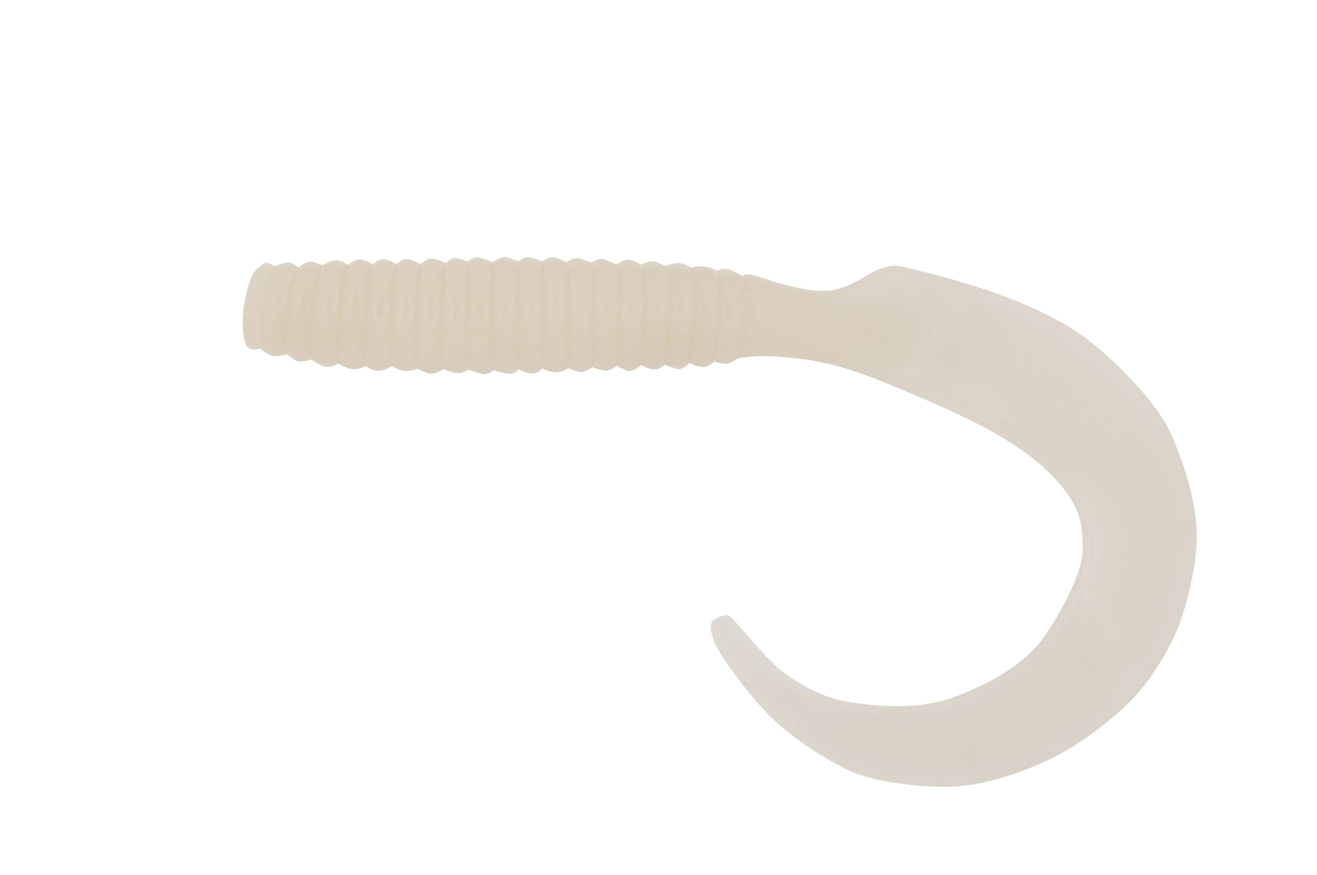 H & H Giant Curl Tails 8In 5Pk Pearl