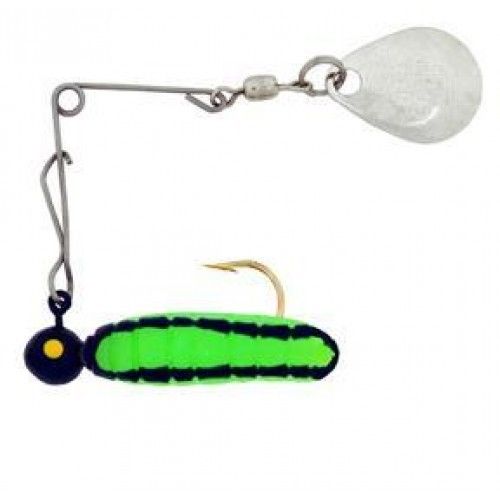 H & H Cajun Tiny Spin-Gold 1/32Oz Green/Black Str