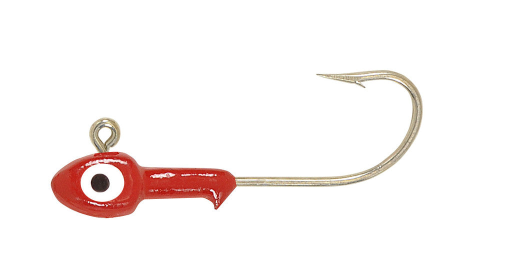 H & H Grub Jig Head 1/2Oz 10Pk Red