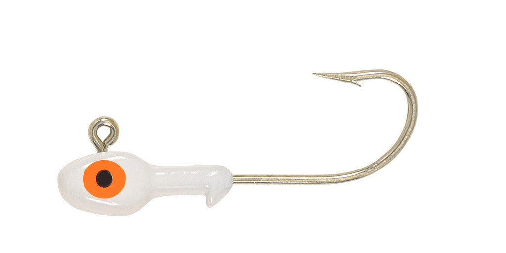 H & H Grub Jig Head 1/4Oz 10Pk White