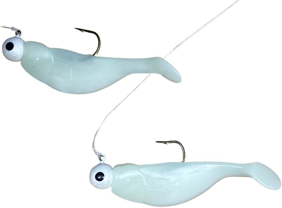 H & H Shad Double Rig 1/16Oz Glo/Glo
