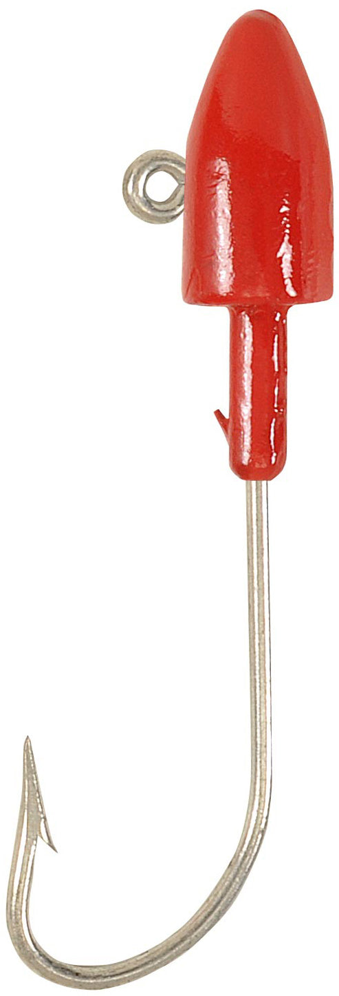 H & H King Jig Head 3Oz 4Pk Red