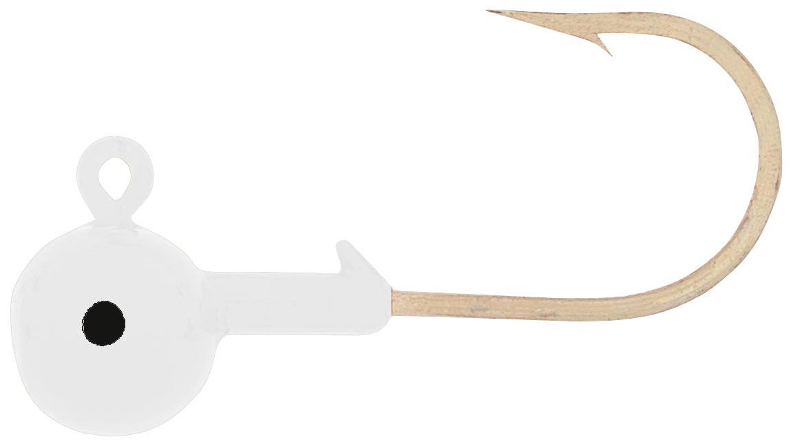 H & H Round Jig Head 1/4Oz 10Pk White
