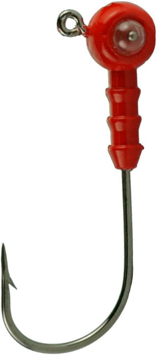 H & H Rattlize Shad Jig Head 1/8Oz 3Pk Red