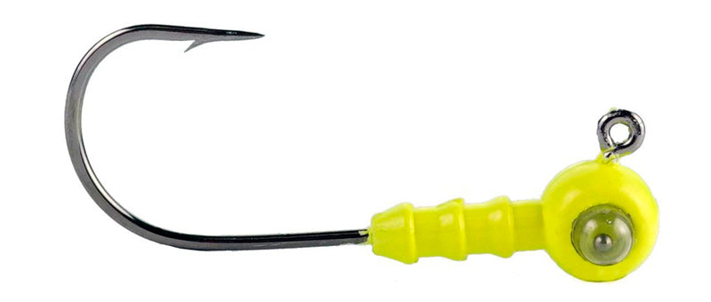 H & H Rattlize Shad Jig Head 3/8Oz 3Pk Chartreuse