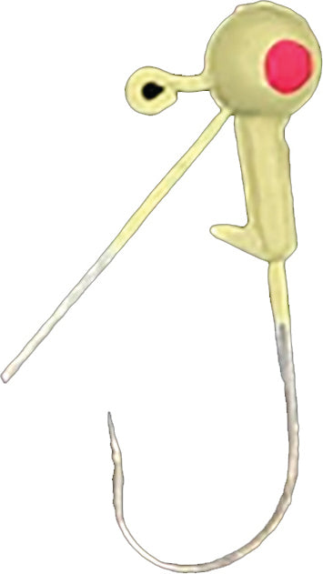 Head Hunter Weedless Round Jig Head 1/8Oz 8Pk White
